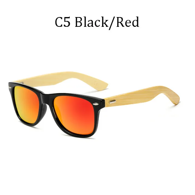 Новинка, LVVKEE, Бамбуковые мужские солнцезащитные очки, фирменный дизайн, деревянные солнцезащитные очки, ретро очки, UV400, фотохромные солнцезащитные очки, Gafas, женские - Цвет линз: C5