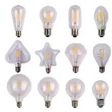 Светодиодная лампа накаливания Edison 4w 110-220v Серебряная лампа, Прямая поставка