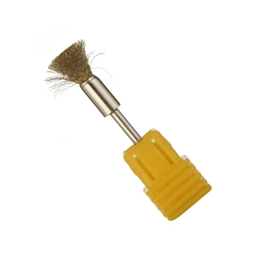 Инструменты для ногтей Шлифовальная головка щетка для чистки медной проволоки щетка для чистки электрическая шлифовальная машина Шлифовальная головка щетка для пыли