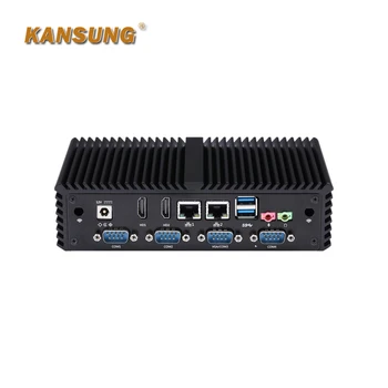 

Mini PC Fanless Intel Core Broadwell SOC Processor I3 4005U 5005U 2 Gigabit Ethernet LAN 6 COM Mini Computer Support AES-NI