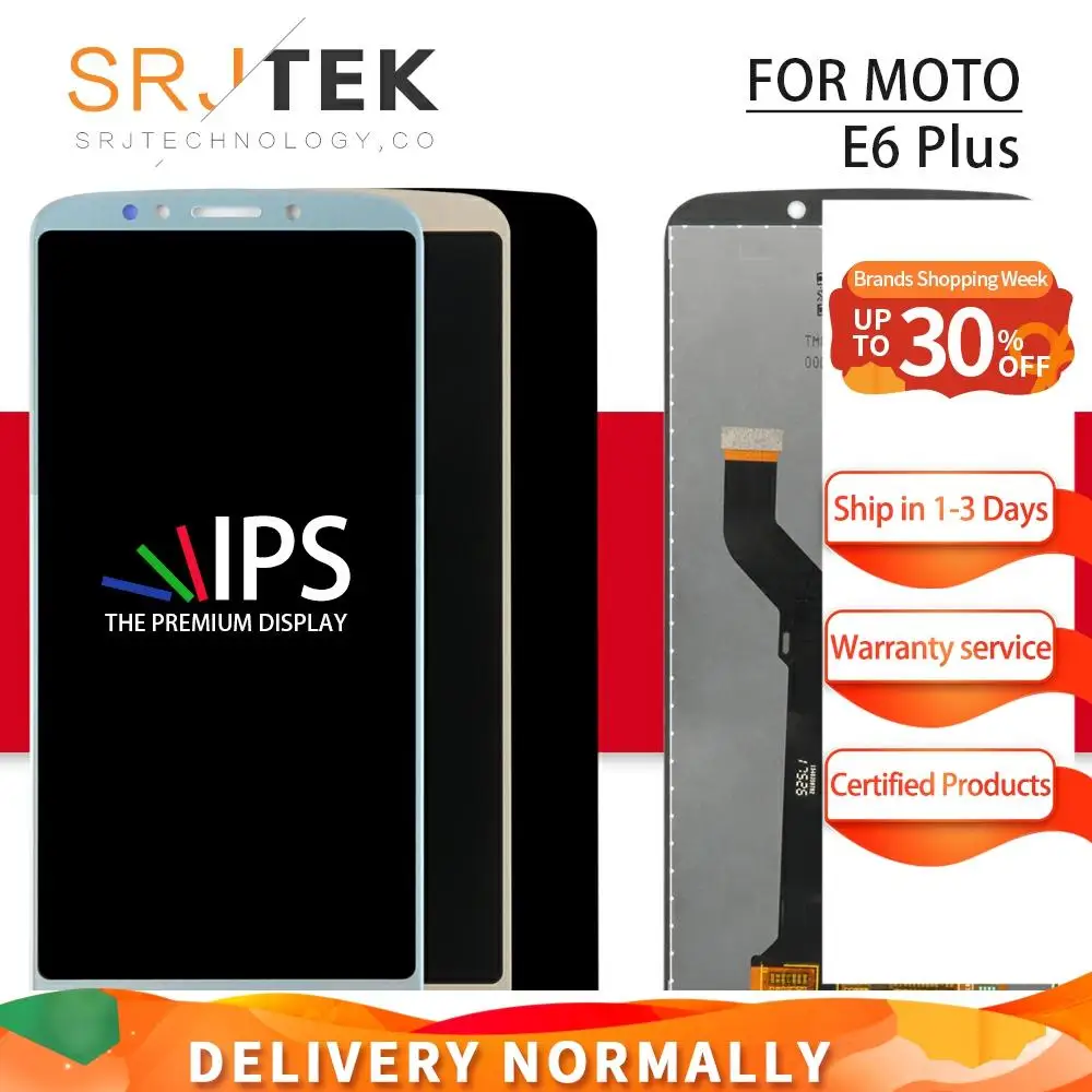 Экран для Motorola Moto E5 ЖК дисплей сенсорный экран дигитайзер полная сборка Plus XT1944 4