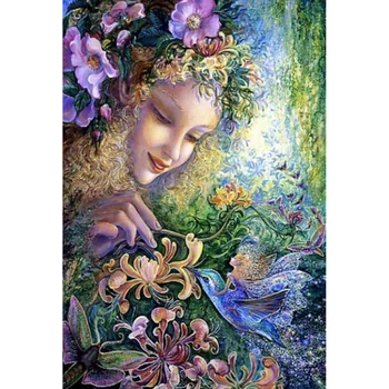 

Full Diamond Flower Girl 5D Diamond Painting Cross Stitch Embroidery Art Decor Kit
