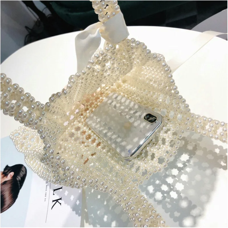 [BXX] бренд ручной жемчужные сумочки Lady beaded сумка Для женщин вечерние Винтаж сумки Ins небольшой лоскут мини сумка через плечо сумки HI312