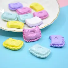 

3Pcs Smooth Dollhouse Decor Mini Simulation DIY Resin Pillows Accessories for Mobile Phone Case DIY Crafts Phone Shell Patch Art