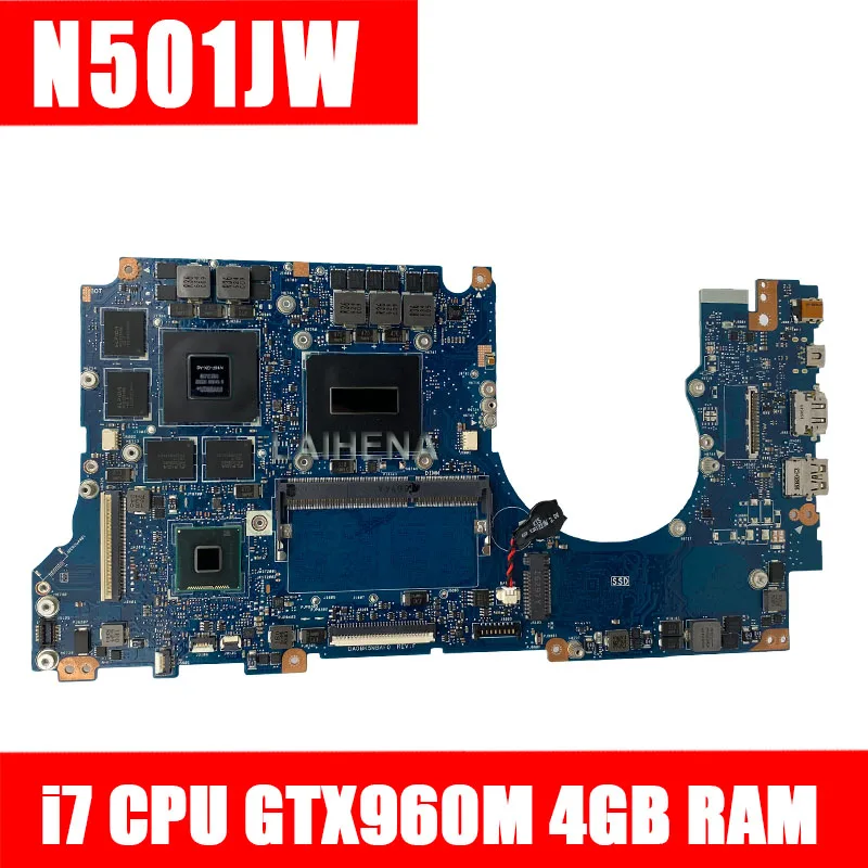 N501JW G501JW материнская плата GTX960M 4 Гб Оперативная память i7-4720HQ процессорный кулер
