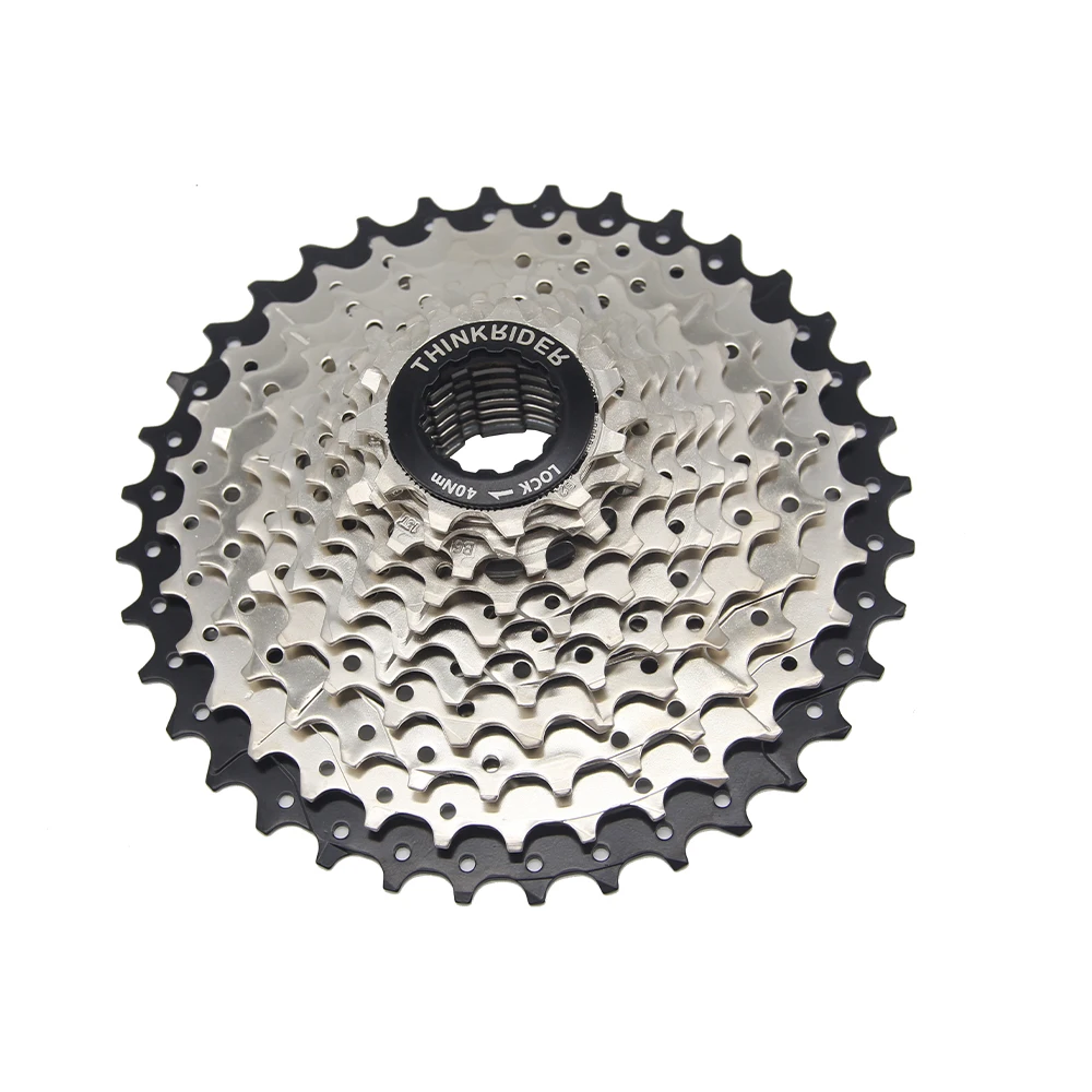 Bicycle Cassette Bicycle Sprocket Gear Bicycle Parts Bike Freewheel ThinkRider Mountain Bike 8 9 10 11 Speed Velocidade Bicycle Cassette MTB Freewheel Sprocket 36T 40T 42T 46T 50T 52T for Shimano