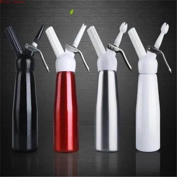 

new whole aluminum cream foamer foaming Dispenser machine thickening flower gun ice kettle 500ml Cake Decorating Tools