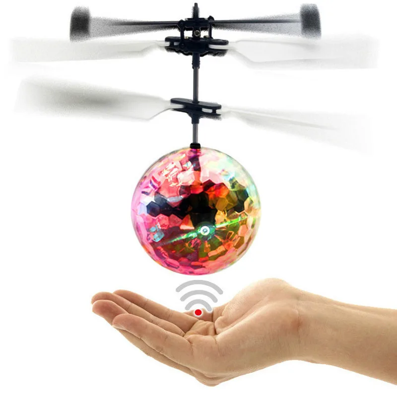 

New RC Flying Ball Luminous Kid's Flight Balls Electronic Infrared Induction Aircraft Remote Control Toys LED Light Helicopter