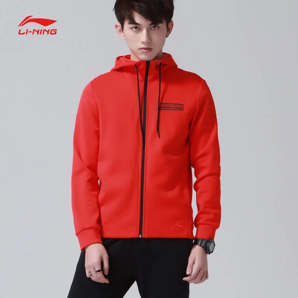 

Li-Ning Men The Trend Jackets Regular Fit Zip Hoodie Knit Fitness Comfort LiNing Sports Hoodies AWDN687 CJAS18