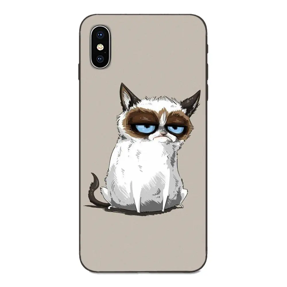 Животные кошки с очками для Galaxy C5 C7 J1 J2 J3 J330 J5 J6 J7 J730 M20 M30 Ace Core Max Мини плюс премьер