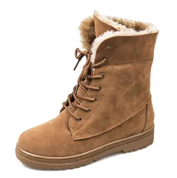 

Women's Boots 2020 New Winter warm Snow Boots For Girls Female Short Plus Velvet Cotton Shoes botas de mujer bota feminina winte