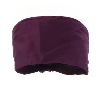 

Unisex Surgical Scrub Cap Round Cotton Doctor Nurse Cap Surgery Hat (Purple)