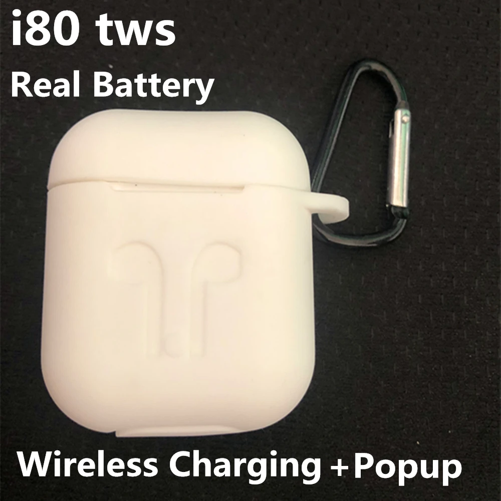 

New i80 TWS Pop up Bluetooth earphone air 2 Wireless Headphones Touch control Earbuds for iPhone ios Samsung Android phone