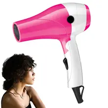 Мини-профессиональный термостатический складной электрический фен для волос с низкой мощностью и ручкой 1200 Вт