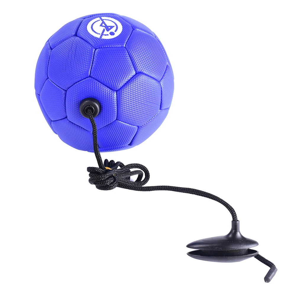 Синий 14cm Outdoor With String Kick Training Small Playing PVC Beginner Children Football Game Wear Resistant Practice Sports - Цвет: Синий