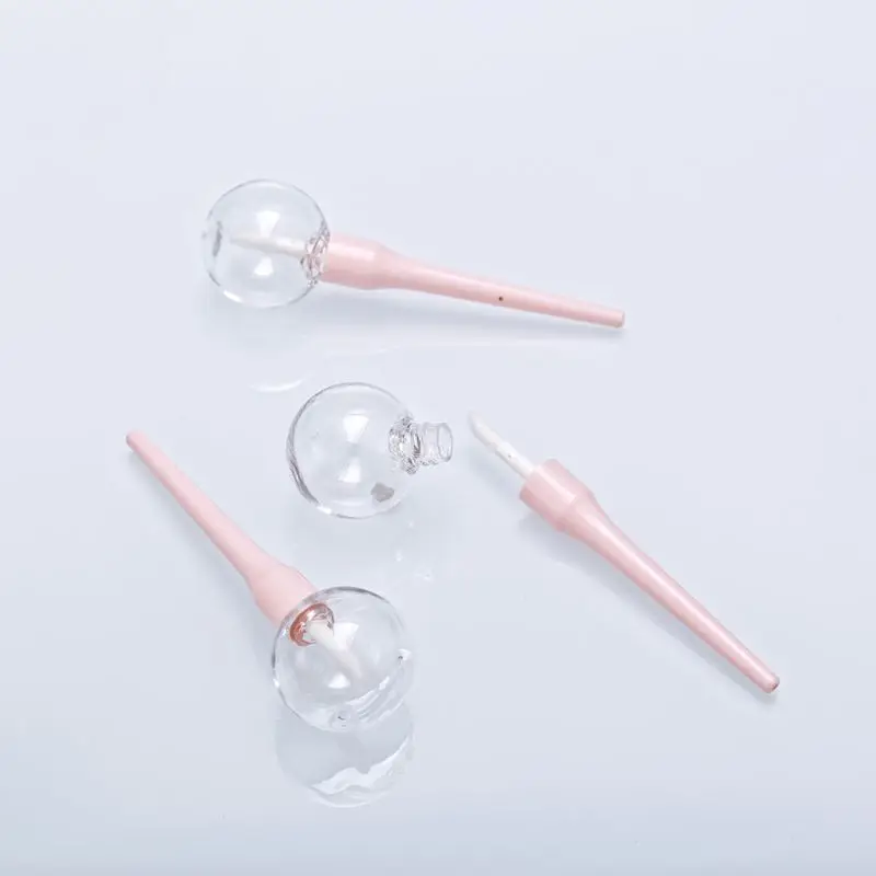 Recipiente com Varinha Criativo Bonito Rosa Pirulito Forma Lábio Gloss Tubo Vazio Palmeira Batom Líquido Cosméticos Faça Você Mesmo Recarga 5 Pçs - Set 6 recipiente com varinha batom líquido cosméticos diy recarga