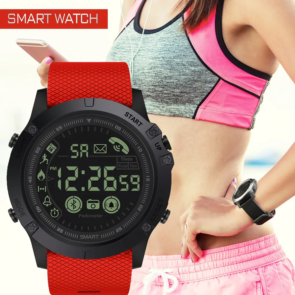 Bluetooth Смарт-часы для мужчин с удаленной камерой флагманские прочные уличные умные часы 33 месяца время ожидания 24 ч мониторинг спортивные часы