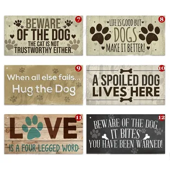 

Hug The Dog Pet Dog Print Signs Wooden Crafts Hanging Ornament Home Door Decoration Hanging Pendant Beware Of The Dog Gift
