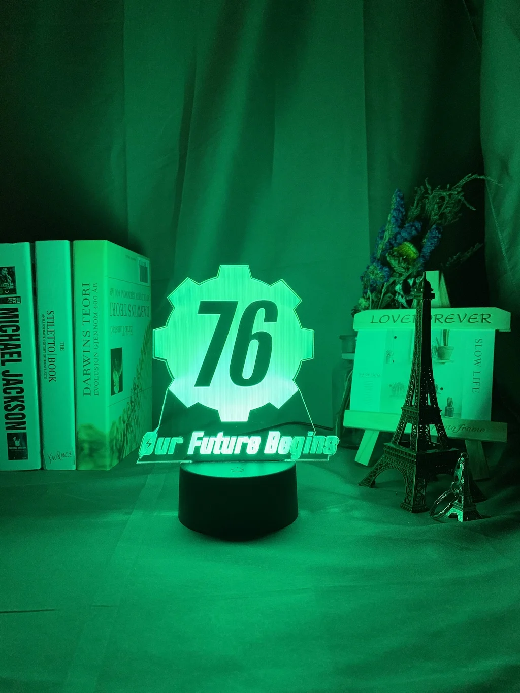Игра Fallout 76 логотип светодиодный ночной Светильник для детей ребенок Спальня украшения атмосфера Светодиодная лампа светильник ing подарок для любителей люстра настольная лампа