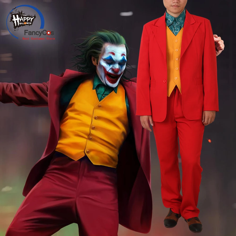 

Movie Joker Cosplay Arthur Fleck Joker Costume Carnival Adult Costume Custom Made Halloween Costumes for Men Adult Movie & TV