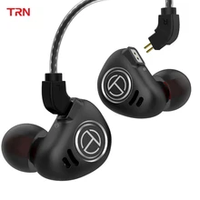 TRN V90 4BA+ 1DD гибридный 5 драйвер Untis металлические наушники в ухо IEM HIFI монитор Бег Спорт сцена разрешение 2Pin съемный V80