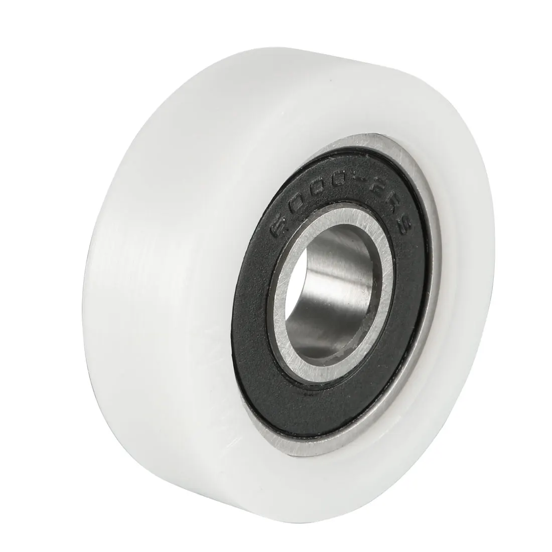 Uxcell Roller Idler Bearing Pulley Sliding Conveyor Wheel White 2pcs