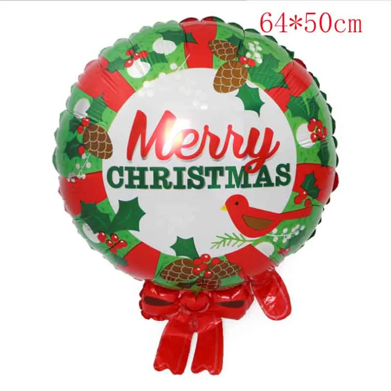 Счастливого Рождества снеговик пожилых фольгированные шары Рождественская елка Baloon Reveillon Deco вечерние декоративный воздушный шар счастливого Нового года - Цвет: Christmas ballon 18