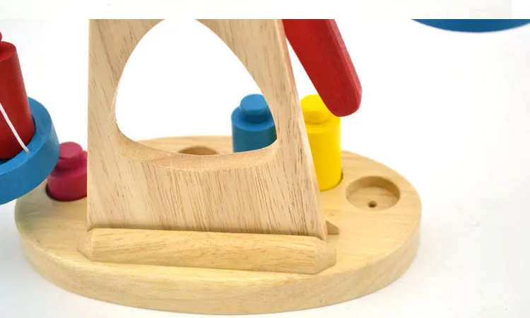 

Montessori Teaching Aids Wooden Balance Ping Baby Balance Wood Educational Children