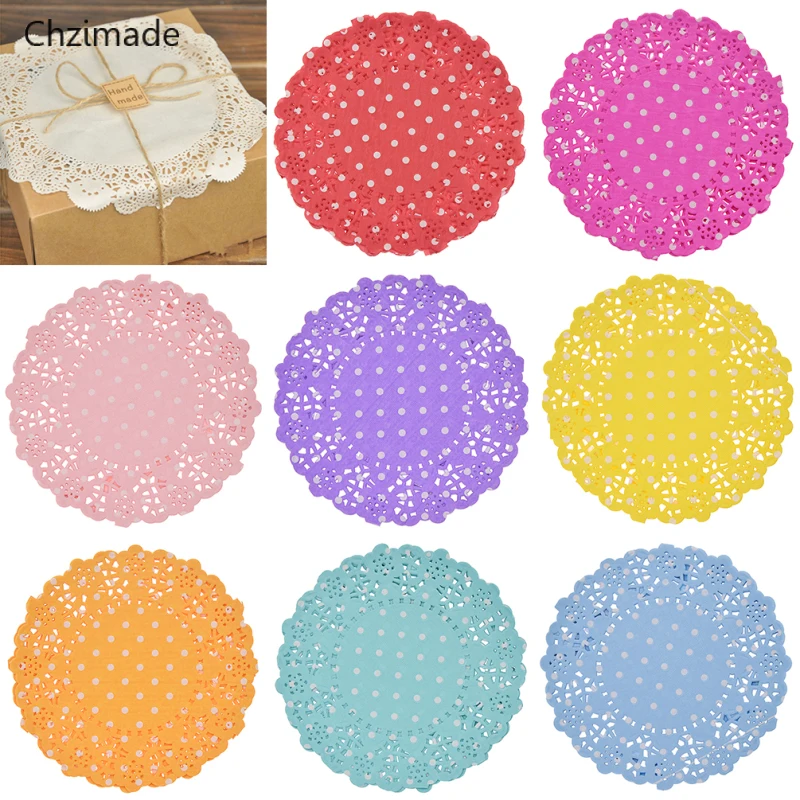 Lychee Life Dots кружевные бумажные салфетки для украшения свадебной вечеринки поделки