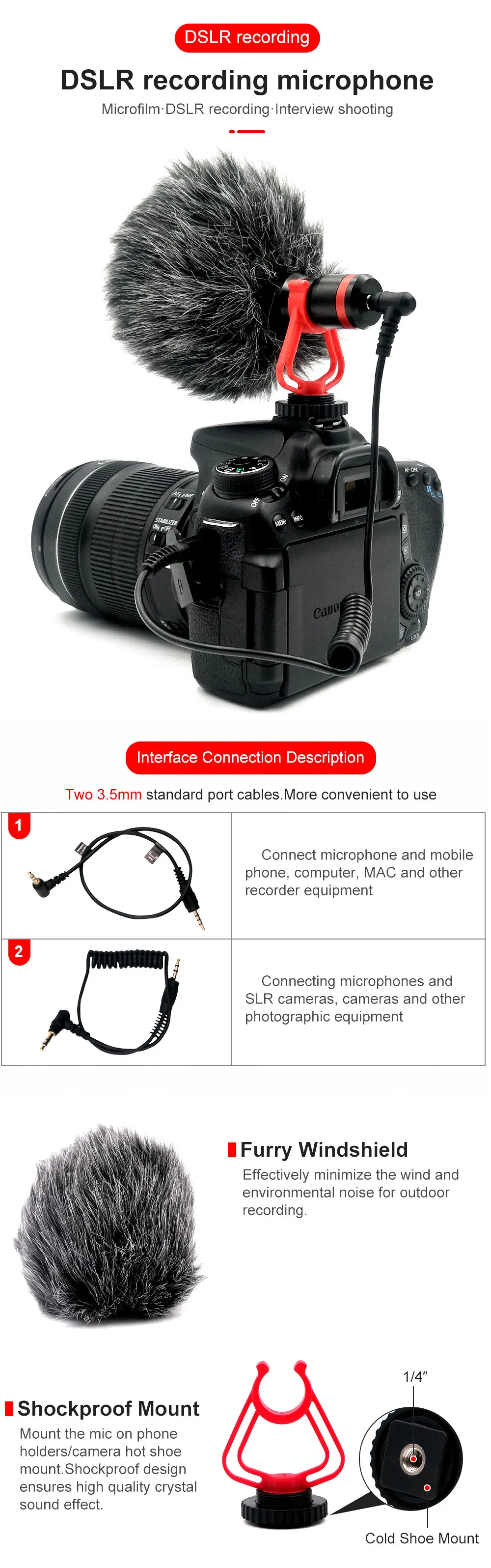 5 вариантов комплектов Удлинительное крепление микрофона 3,5 мм микрофонный адаптер мини настольный штатив Pt-3 шарнирное крепление для DJI OSMO карманные аксессуары