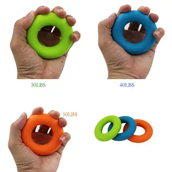 

1Pcs 7cm Diameter Strength Hand Grip Ring Muscle Power Training Rubber Ring Exerciser Gym Expander Gripper Strength Finger Ring