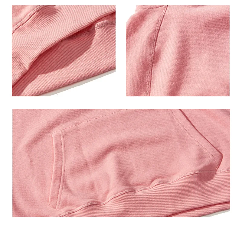 Sweatshirt Pink Flower Printing Hoodies Sweatshirts Cotton Casual Women Sweatshirt Pullovers Women's Man's Oversized Hoodie