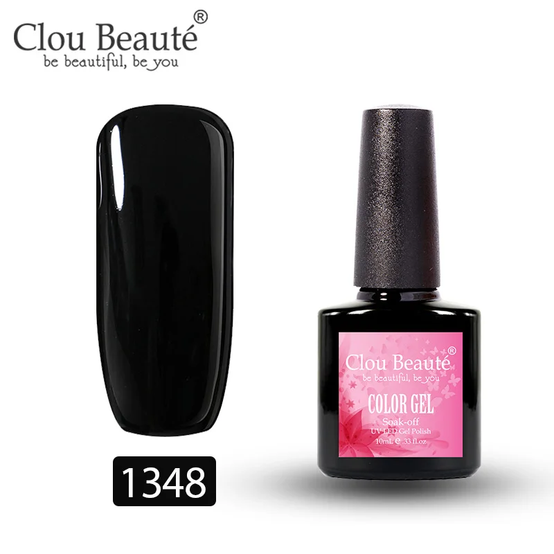 Clou Beaute 10 мл Праймер гель лак замачиваемый гель лак для ногтей Базовое покрытие не протирать Топ УФ гель лак для ногтей светодиодный гель дизайн ногтей гибридный - Цвет: 1348