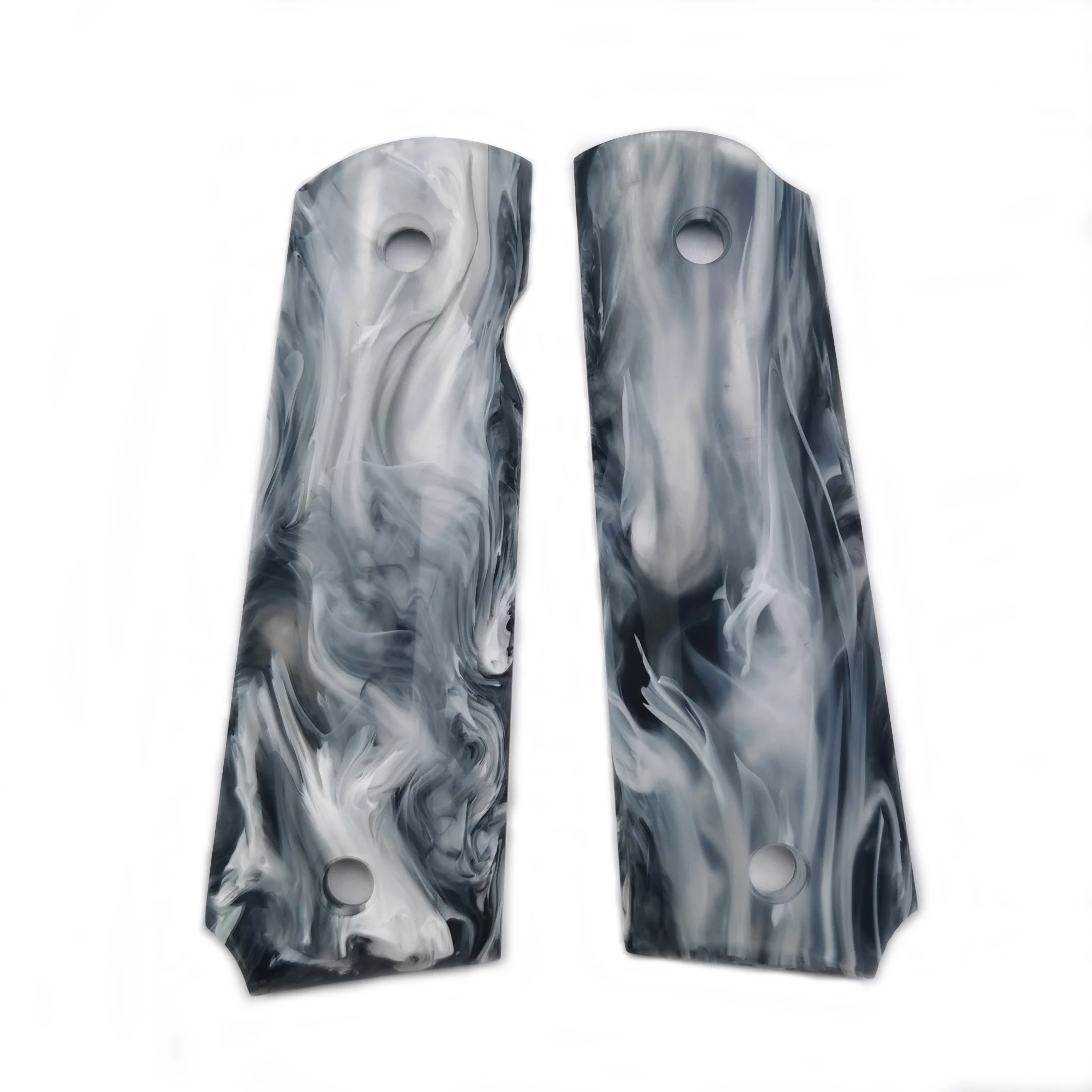

TOtrait 2Pieces 1911 Grips Marbling Acrylic Handle Grips Patch Custom Grips CNC Handle Grips