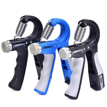 

5-60Kg Gym Fitness Hand Grip Men Adjustable Countable Finger Heavy Exerciser Strength for Muscle Recovery Hand Gripper Trainer