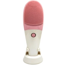 Электрическое Силиконовое очищающее средство для лица, для макияжа глаз, устройство для подогрева, Для Расслабления Глаз, для снятия усталости, для удаления морщин, для лифтинга кожи, массажер для красоты