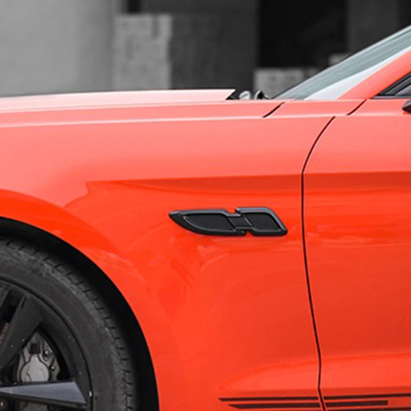 

Car fender decoration Air outlet modification Side body label decoration stickers For Ford Mustang Camaro Modified