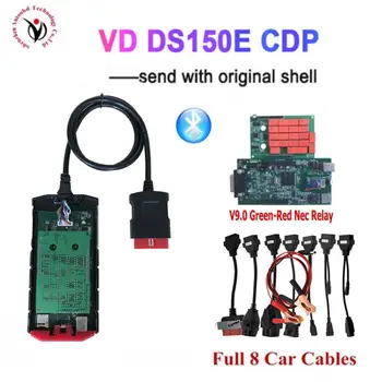 

2020 new v9.0 board vd ds150e cdp with bluetooth 2016.R0/2015.R3 OBD2 Scanner tool for delphis +full 8 car/truck cables choose