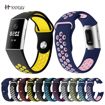 

YAYUU Watch Band For Fitbit Charge 3 Soft Silicone Replacement Band For Fitbit Charge 4 Wristband Bracelet Sport Watch Strap