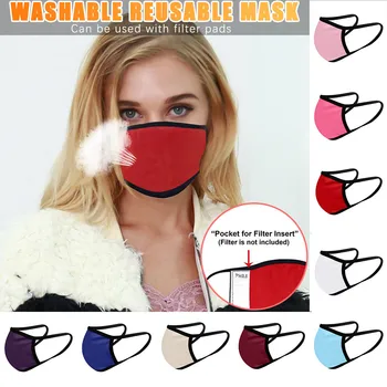 

Unisex Washable Face Mask Anti-dust Reusable Mouth Cloth Pocket Mask Mouth Cover Adult Mouth Muffle Anti-fog PM2.5 Face Cover