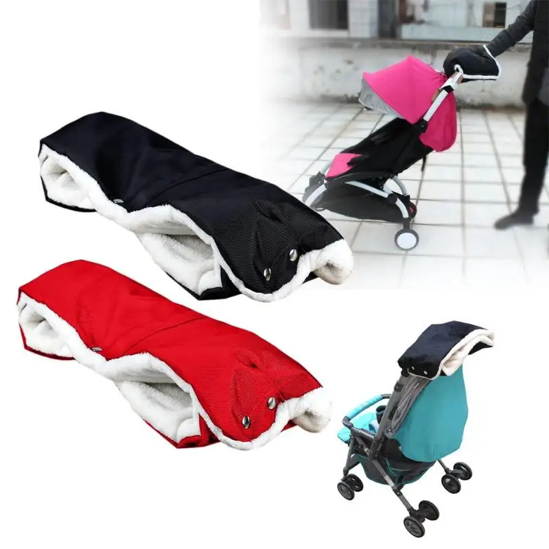 

Kids Winter Warm Stroller Gloves Pushchair Hand Muff Waterproof Pram Accessory Mitten Baby Buggy Clutch Cart Thick Fleece Gloves