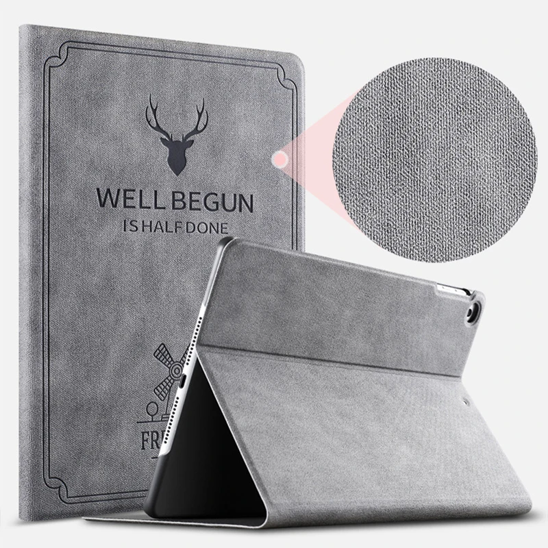 

For ipad Mini Case, GOLP Retro Deer Pattern PU Leather for ipad Mini 1 2 3 Coque Cover Smart Stand for ipad mini 2