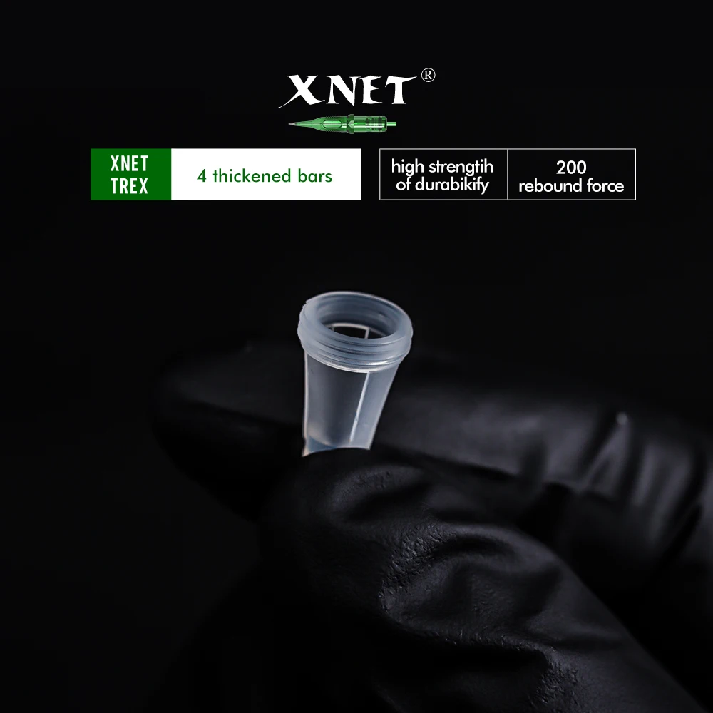 XNET Trex 20/40/60/80pcs RL RM Tattoo Cartridge Needles Disposable Sterilized Safety Tattoo Needle for Cartridge Machines Grips
