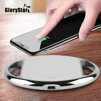 

GloryStar Fast charger pad for samsung S8/S10 Plus/Note 8 QI Fast Wireless Charging Pad for iPhone X/8/11 MAX Plus