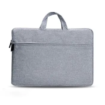 

Gray Simple Oxford Style Fashionable Laptop Notebook Sleeve Case Carry Bag Shockproof Handbag Suitable For Macbook
