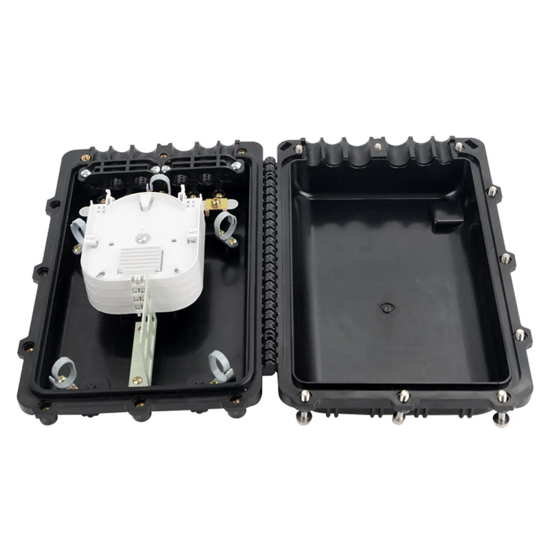 Fiber Splice Box 48 core Joint box Cable 3 in 3 Outdoor Horizontal Waterproof Optical Fiber Splice Box closure adapter