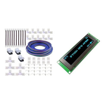 

2.8 Inch OLED Display 256X64 25664 Dots Ie LCD Module Display Sn with 5050 LED Strip 4Pin Connectors Kit