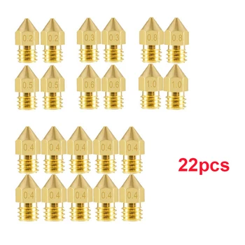 

3D Printer Nozzles MK8 Extruder Nozzle Extruder Print Head 1.75mm for 3D Printer Anet A8 Makerbot MK8 Creality CR-10 Ender 3