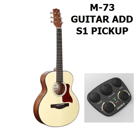 36 дюймов деревянная гитара для начинающих унисекс, сталь-струнная Акустическая гитара ель фанера топ гитара 36 дюймов GS Мини звукосниматель для фолк-гитары - Цвет: Add Pickup