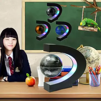 

World Map Magnetic Levitation Night Light Globe Lamp Luminous LED Globe Light Decoration Romantic Novelty Globe Light DIY